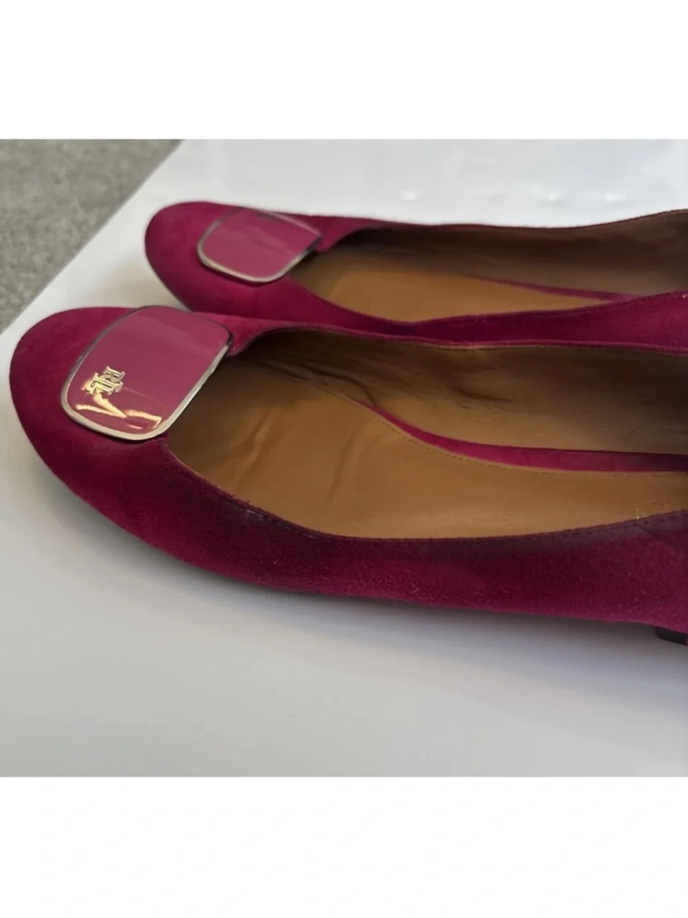 Lauren Ralph Lauren Women’s Camern Slip-On Ballet Flats In Geranium No Box Sz 9 - Picture 4 of 16